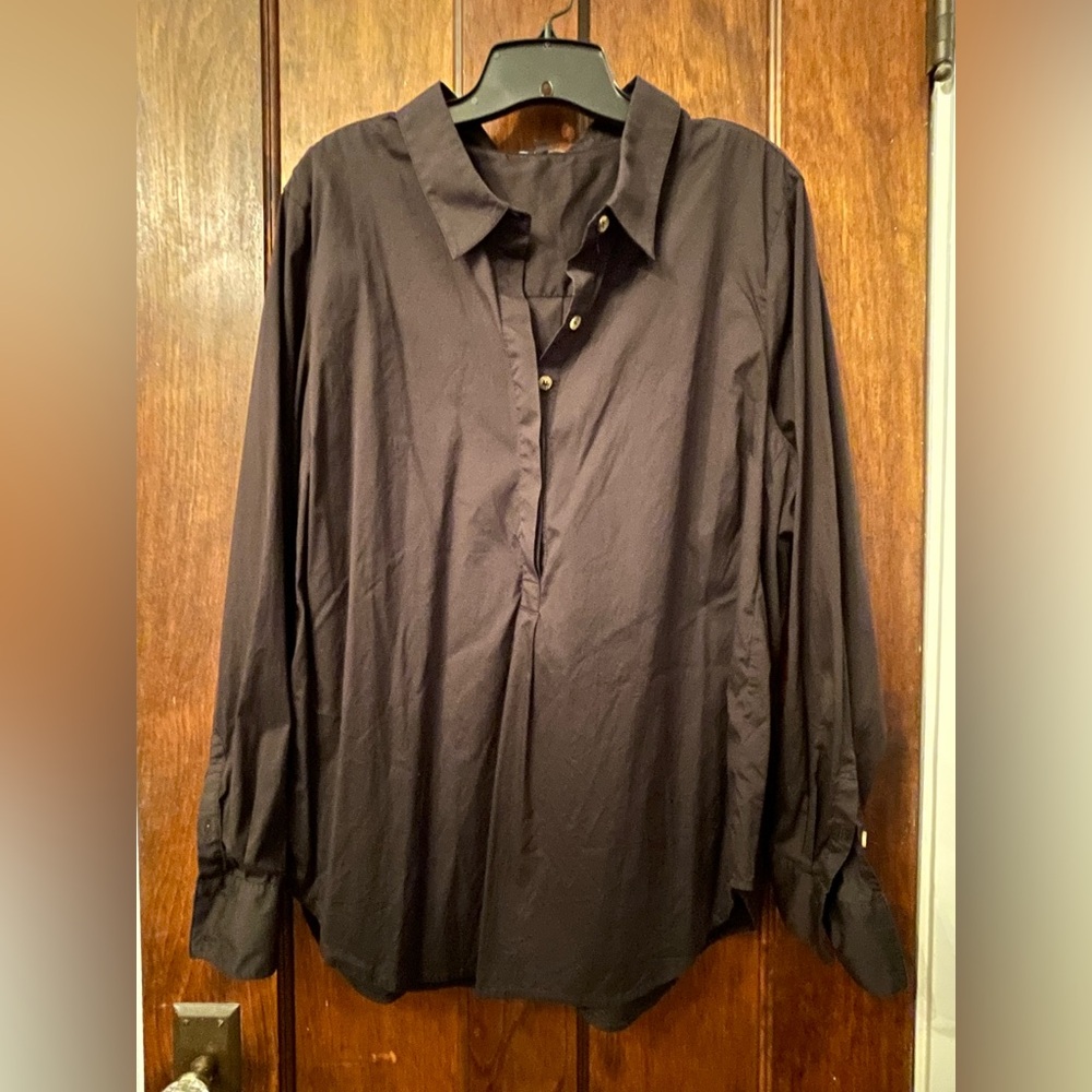 Universal Standard Black stretch Elbe popover size M 18-20